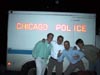 in front of the paddy wagon